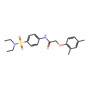 N-[4-(diethylsulfamoyl)phenyl]-2-(2,4-dimethylphenoxy)acetamide structure