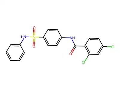 2,4-dichloro-N-[4-(phenylsulfamoyl)phenyl]benzamide structure