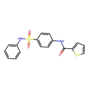 N-[4-(anilinosulfonyl)phenyl]-2-thiophenecarboxamide structure