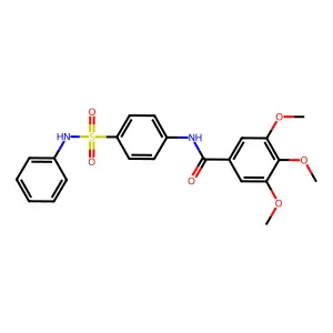 3,4,5-trimethoxy-N-[4-(phenylsulfamoyl)phenyl]benzamide structure