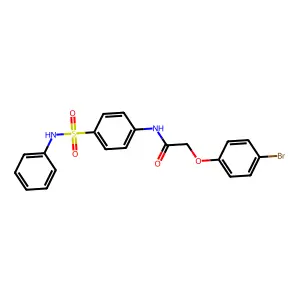 2-(4-bromophenoxy)-N-[4-(phenylsulfamoyl)phenyl]acetamide structure