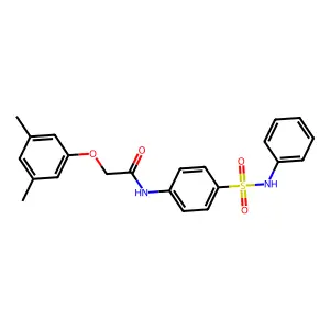 2-(3,5-dimethylphenoxy)-N-[4-(phenylsulfamoyl)phenyl]acetamide structure