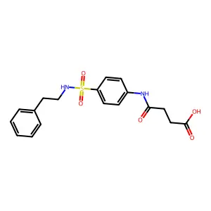 4-Oxo-4-[(4-{[(2-phenylethyl)amino]sulfonyl}phenyl)amino]butanoic acid structure