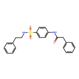 2-phenyl-N-(4-{[(2-phenylethyl)amino]sulfonyl}phenyl)acetamide structure