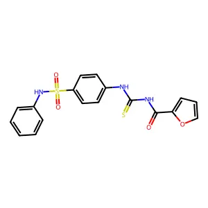 N-[[4-(phenylsulfamoyl)phenyl]carbamothioyl]furan-2-carboxamide structure