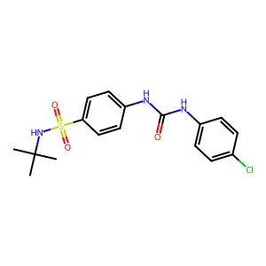1-[4-(Tert-butylsulfamoyl)phenyl]-3-(4-chlorophenyl)urea structure