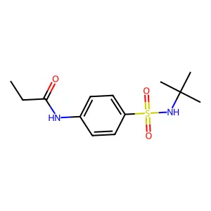 N-[4-(tert-butylsulfamoyl)phenyl]propanamide structure