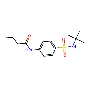 N-[4-(叔丁基氨磺酰)苯基]丁酰胺 structure