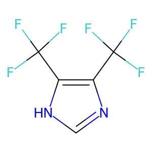 4,5-bis(trifluoromethyl)-1H-imidazole structure