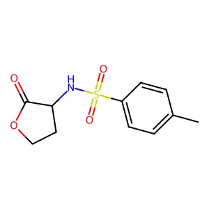 Benzenesulfonamide, 4-methyl-N-(tetrahydro-2-oxo-3-furanyl)- structure