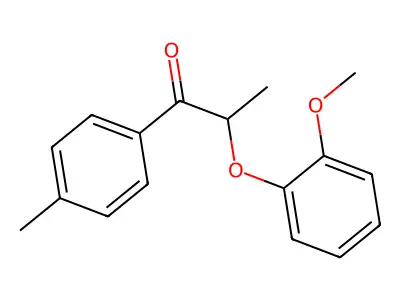 2-(2-Methoxyphenoxy)-1-(4-methylphenyl)propan-1-one structure