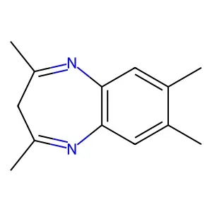 2,4,7,8-tetramethyl-3H-1,5-benzodiazepine structure