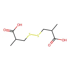 3,3'-Disulfanediylbis((2S)-2-methylpropanoic) acid structure