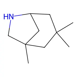 6-Azabicyclo[3.2.1]octane, 1,3,3-trimethyl-, (1R,5S)- structure