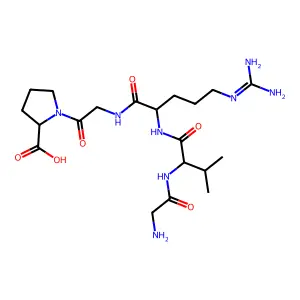L-Proline, glycyl-L-valyl-L-arginylglycyl- structure