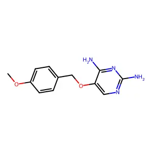5-[(4-Methoxyphenyl)methoxy]pyrimidine-2,4-diamine structure