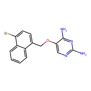 2,4-Pyrimidinediamine, 5-[(4-bromo-1-naphthalenyl)methoxy]- structure