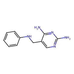 5-(苯氨甲基)嘧啶-2,4-二胺 structure