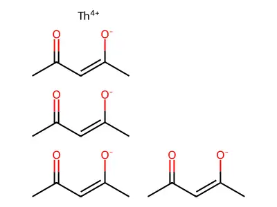 Tetrakis(acetylacetonato) thorium structure
