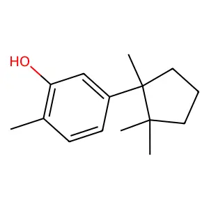 2-Methyl-5-(1,2,2-trimethylcyclopentyl)phenol structure