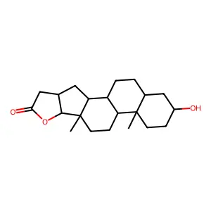16-Hydroxy-9,13-dimethyl-7-oxapentacyclo[10.8.0.02,9.04,8.013,18]icosan-6-one structure