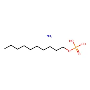 Phosphoric acid, monodecyl ester, ammonium salt (1:1) structure
