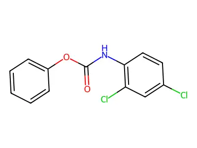 Phenyl N-(2,4-dichlorophenyl)carbamate structure