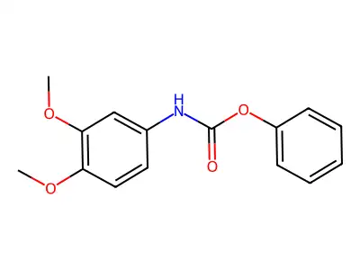 Phenyl N-(3,4-dimethoxyphenyl)carbamate structure