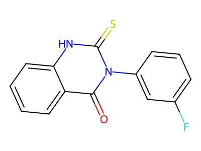 3-(3-fluorophenyl)-2-sulfanylidene-1H-quinazolin-4-one structure