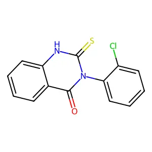 3-(2-Chlorophenyl)-2-sulfanylidene-2,3-dihydroquinazolin-4(1H)-one structure