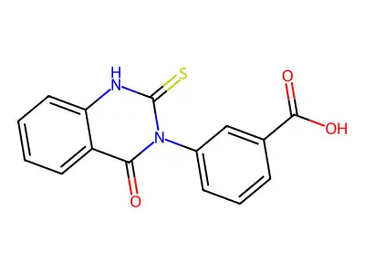 3-(4-oxo-2-sulfanylidene-1H-quinazolin-3-yl)benzoic Acid structure