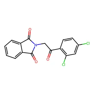 2-[2-(2,4-dichlorophenyl)-2-oxoethyl]-1H-isoindole-1,3(2H)-dione structure