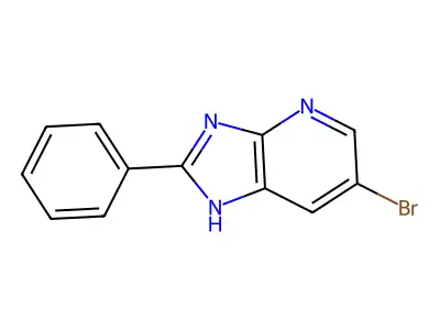 6-bromo-2-phenyl-1H-imidazo[4,5-b]pyridine structure