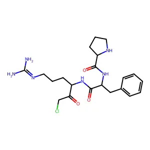 Phenylalanyl-prolyl-arginine-chloromethyl ketone structure