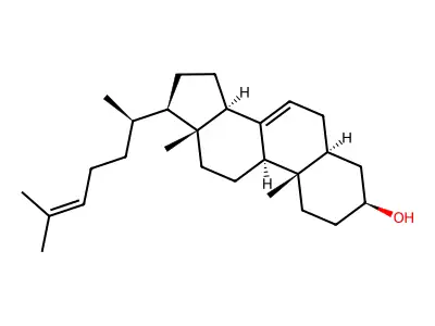 Cholesta-7,24-dien-3-ol structure