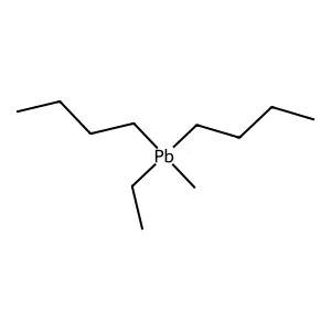 Plumbane, dibutylethylmethyl- structure