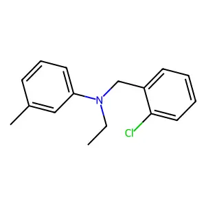 Benzenemethanamine, 2-chloro-N-ethyl-N-(3-methylphenyl)- structure