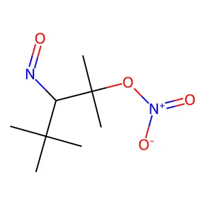 2-Pentanol, 2,4,4-trimethyl-3-nitroso-, 2-nitrate structure