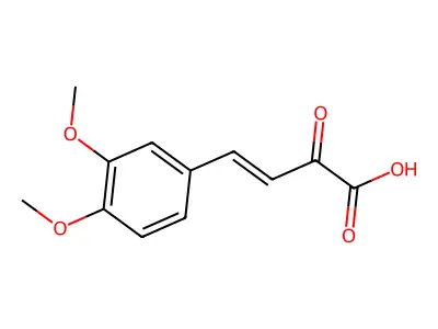 4-(3,4-dimethoxyphenyl)-2-oxobut-3-enoic acid structure
