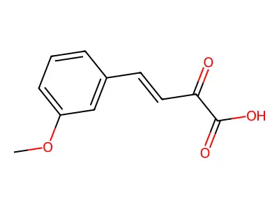 4-(3-methoxyphenyl)-2-oxobut-3-enoic acid structure