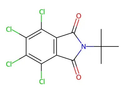 1H-Isoindole-1,3(2H)-dione, 4,5,6,7-tetrachloro-2-(1,1-dimethylethyl)- structure