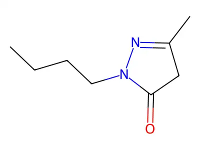 2-Butyl-5-methyl-2,4-dihydro-3H-pyrazol-3-one structure