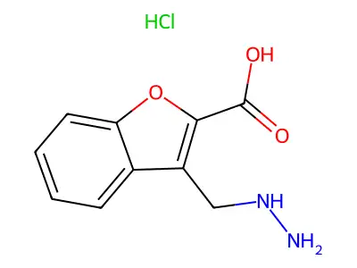 3-(肼基甲基)苯并呋喃-2-甲酸 structure