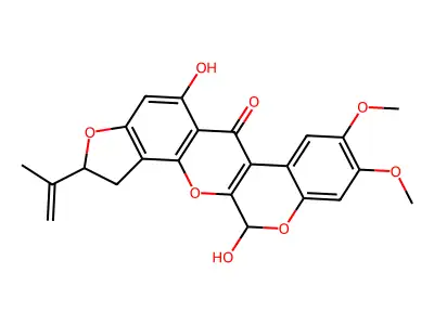 12A-Dehydro-6-hydroxysumatrol structure