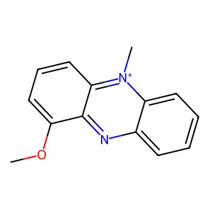 1-Methoxy-5-methylphenazin-5-ium structure