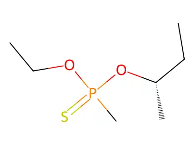 O-Butan-2-yl O-ethyl methylphosphonothioate structure