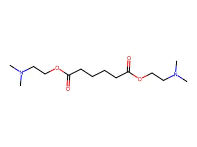 Bis(2-(dimethylamino)ethyl) adipate structure
