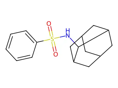 N-(adamantan-1-yl)benzenesulfonamide structure