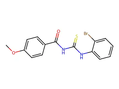 Benzamide, N-[[(2-bromophenyl)amino]thioxomethyl]-4-methoxy- structure