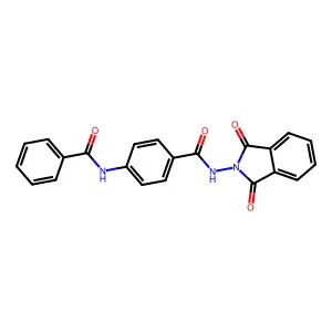 4-benzamido-N-(1,3-dioxoisoindol-2-yl)benzamide structure
